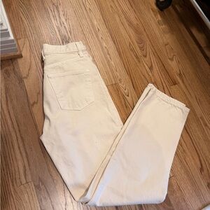 SLVRLAKE LONDON ECRU Off-White Denim Pants